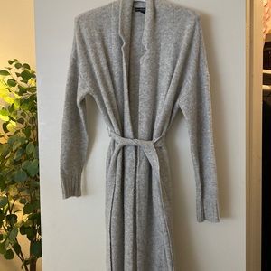 long wool feeling coat